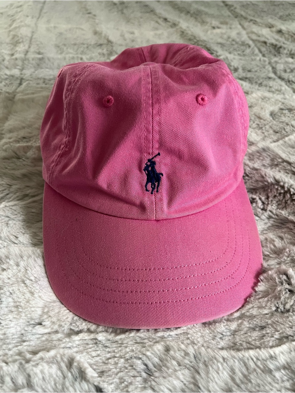 Polo Ralph Lauren Pink Baseball Cap Navy pony logo adjustable dad hat OSFA